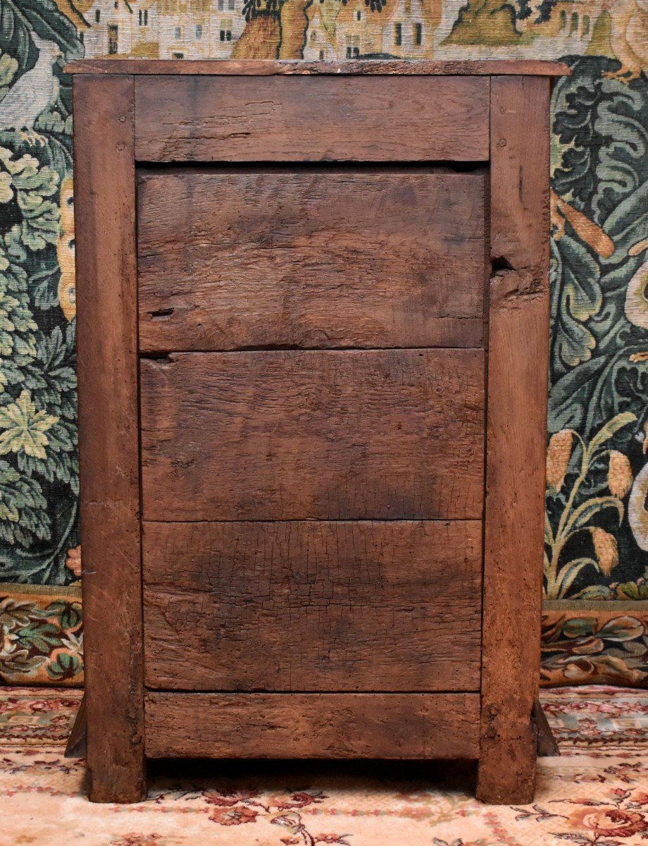 Louis XIV Period Oratory, Small Piece Of Furniture With One Door In Solid Walnut, Late 17th - Early 18th Century -photo-8