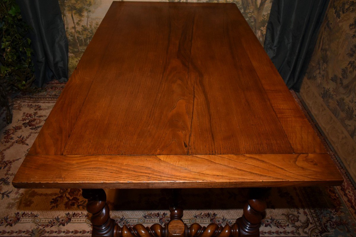 Louis XIII Style Desk, Large Dining Room Center Table For 8 People, Or Presentation -photo-5