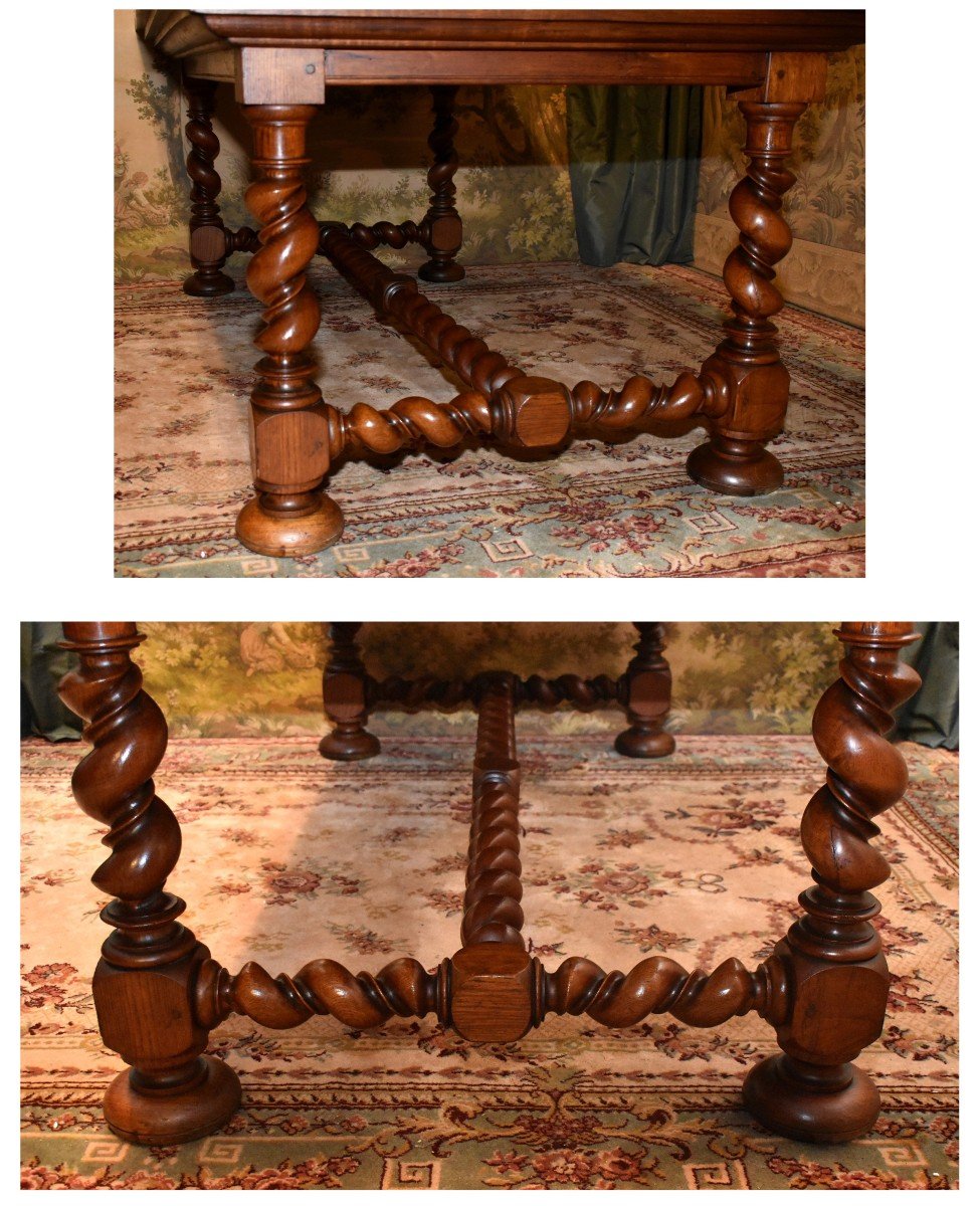 Louis XIII Style Desk, Large Dining Room Center Table For 8 People, Or Presentation -photo-6