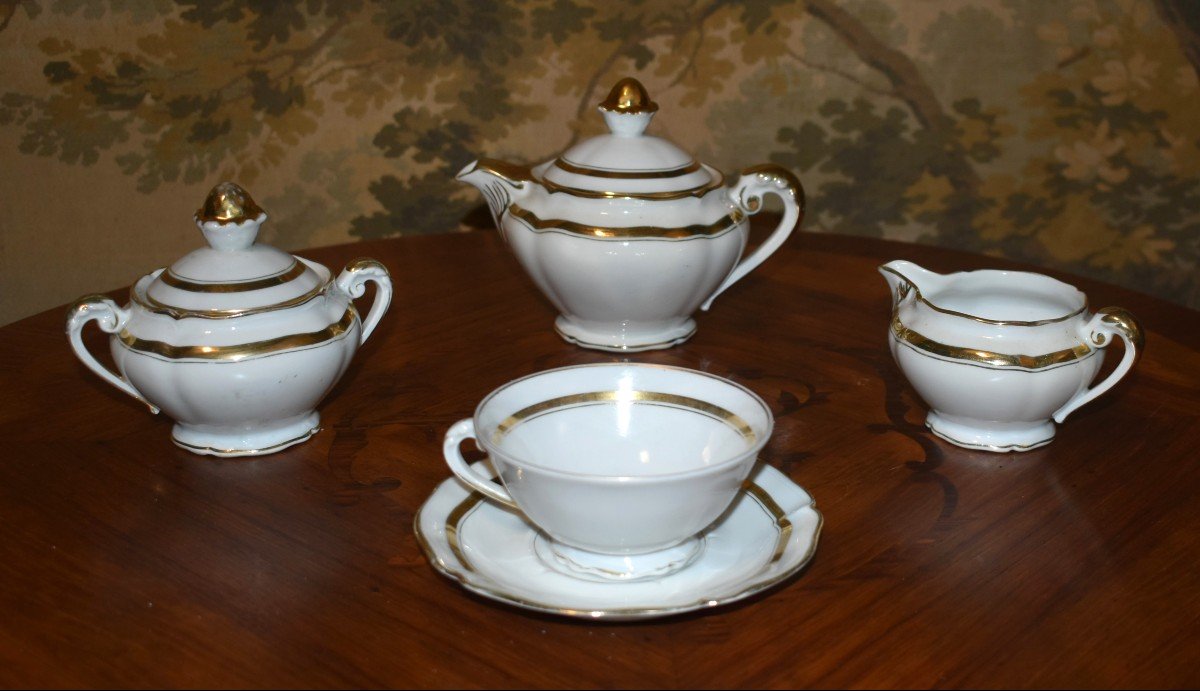 "egoist" Tea Or Coffee Service, In Limoges Porcelain By R. Boyer -photo-2