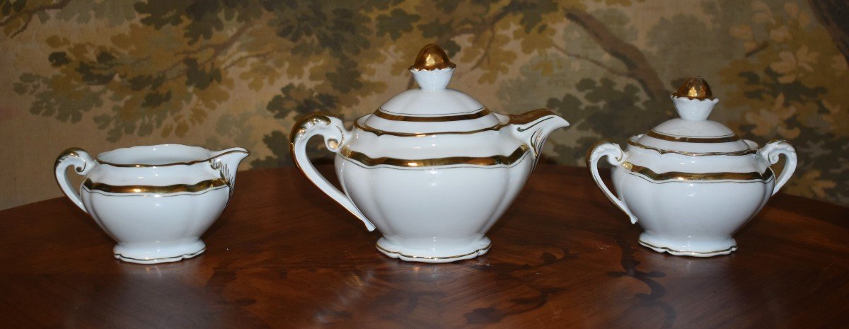 "egoist" Tea Or Coffee Service, In Limoges Porcelain By R. Boyer -photo-1