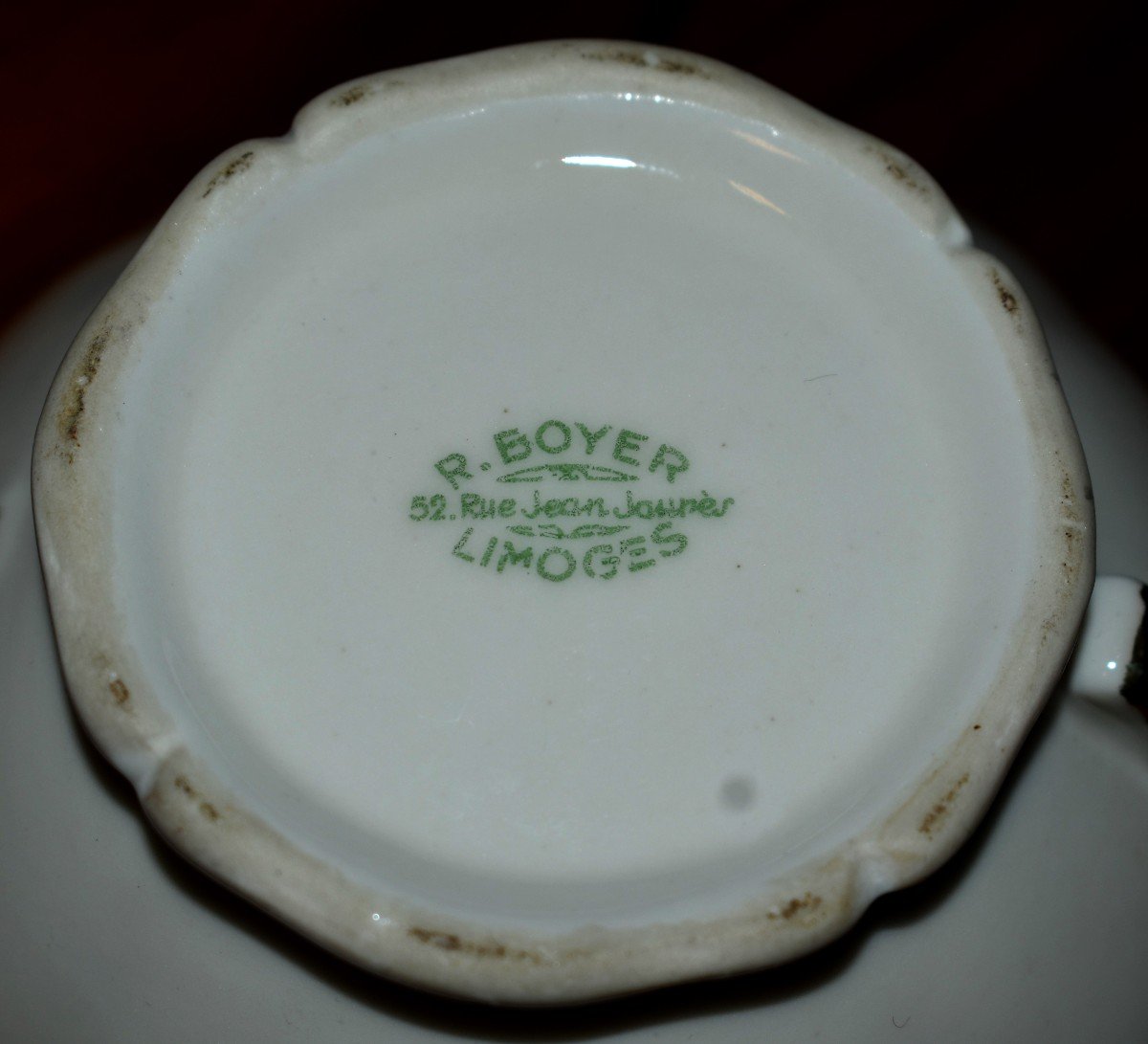 Service  " égoïste "  à Thé Ou Café, En Porcelaine De Limoges Par R. Boyer -photo-8