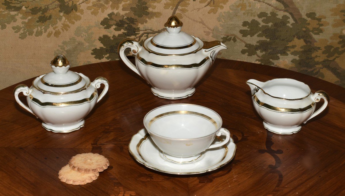 "egoist" Tea Or Coffee Service, In Limoges Porcelain By R. Boyer 