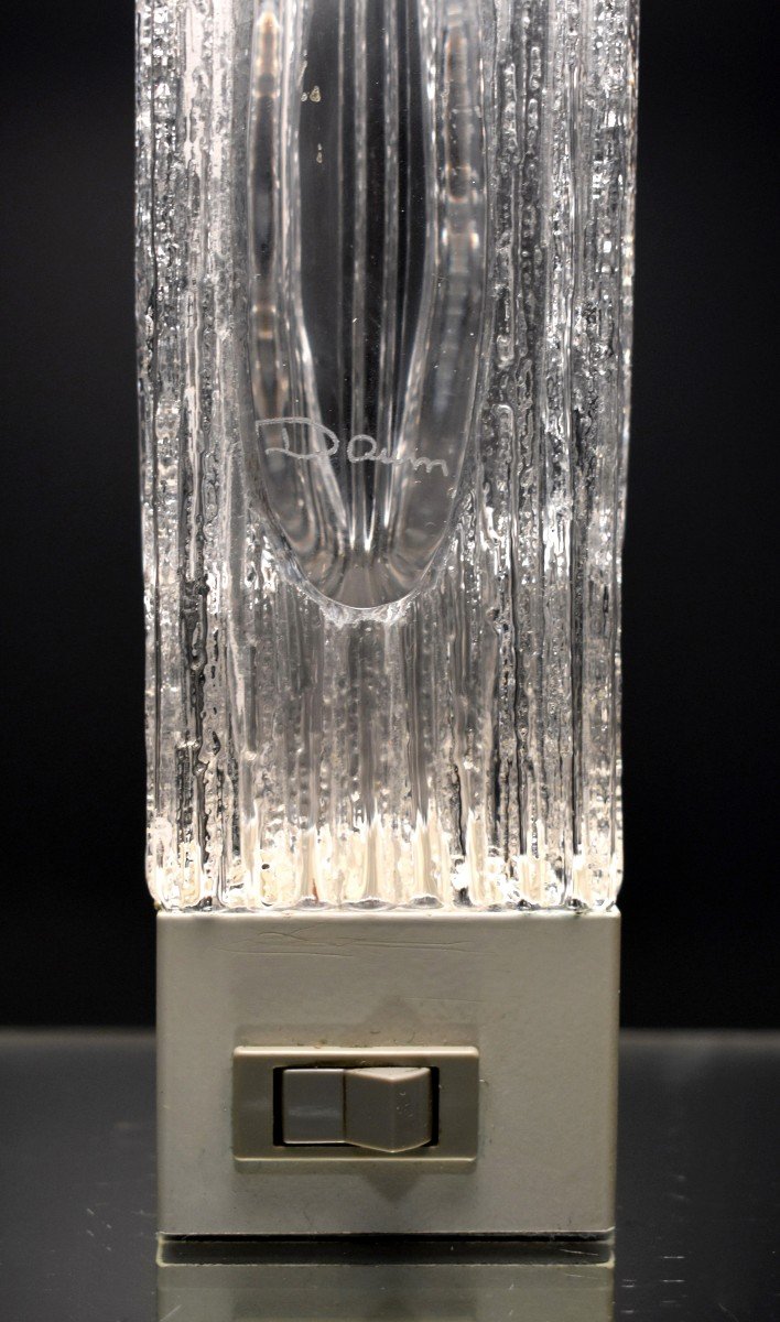 Crystal Lamp Signed Daum Design Year 1950-1970-photo-4