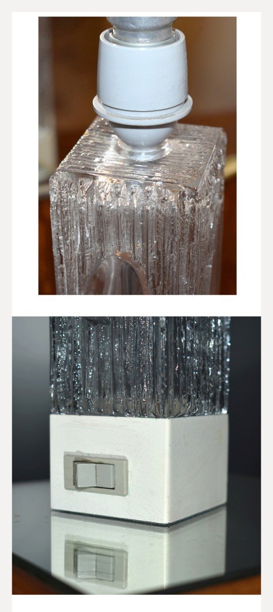 Crystal Lamp Signed Daum Design Year 1950-1970-photo-7