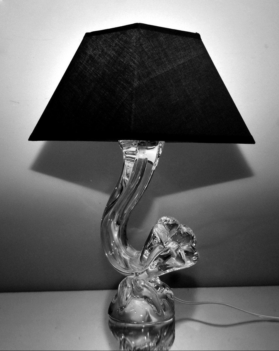 Lampe En Cristal Signée Daum