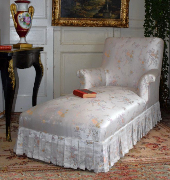 Napoleon III Daybed, Daybed, Bench, 19th Century Seat. 