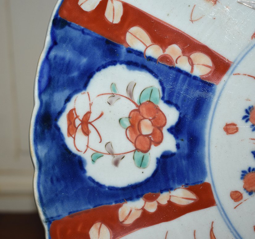 Pair Of Decorative Porcelain Dishes Imari, Japan, XIX.-photo-6