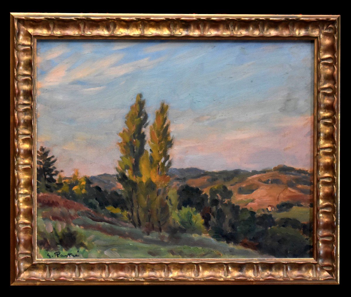 Gaston Pastré (1881-1947) Painting, Oil On Panel, Landscape Title-photo-2