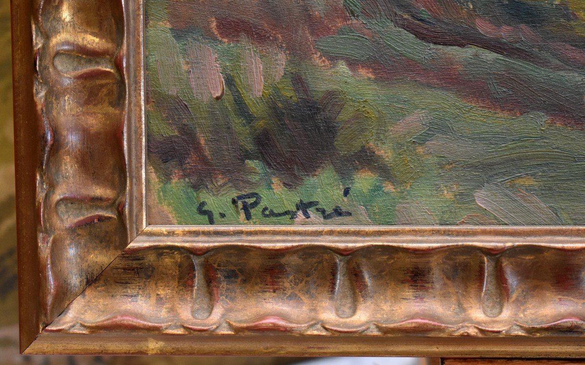 Gaston Pastré (1881-1947) Painting, Oil On Panel, Landscape Title-photo-2