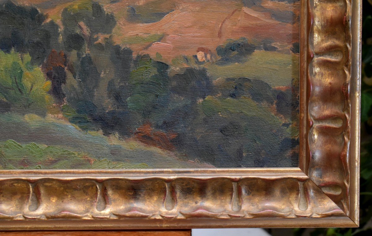 Gaston Pastré (1881-1947) Painting, Oil On Panel, Landscape Title-photo-3