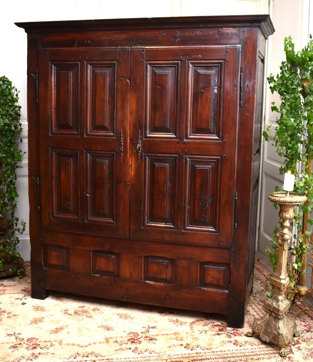 Cabinet Forming Chest, Louis XIII Cabinet From The 18th Century, Plates.-photo-2