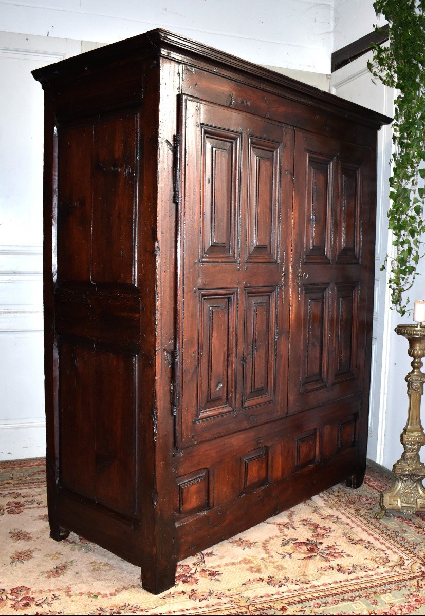 Cabinet Forming Chest, Louis XIII Cabinet From The 18th Century, Plates.-photo-1