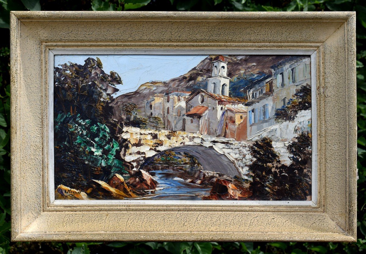 Luceram, Village Of Provence By Louis Jacques Vigon Says: Le Vigon, Landscape Alpes Maritimes.