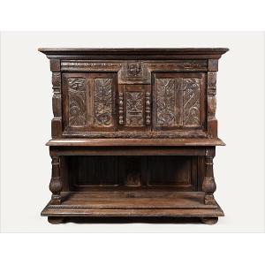  Credenza Composed Of 16th And 17th Century Elements In The High Renaissance Style, Remodeled In The 19th Century