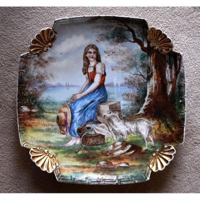 Porcelain Plate Hand Painted.