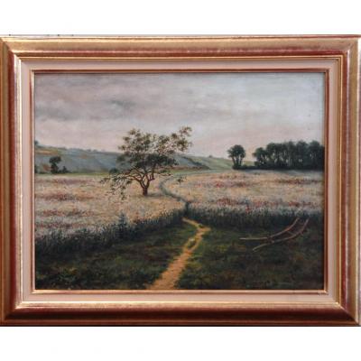 Oil On Canvas Painting, Country Landscape Painting