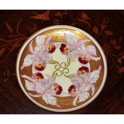 Decorative Dish Limoges Porcelain, Haviland 1893-1930