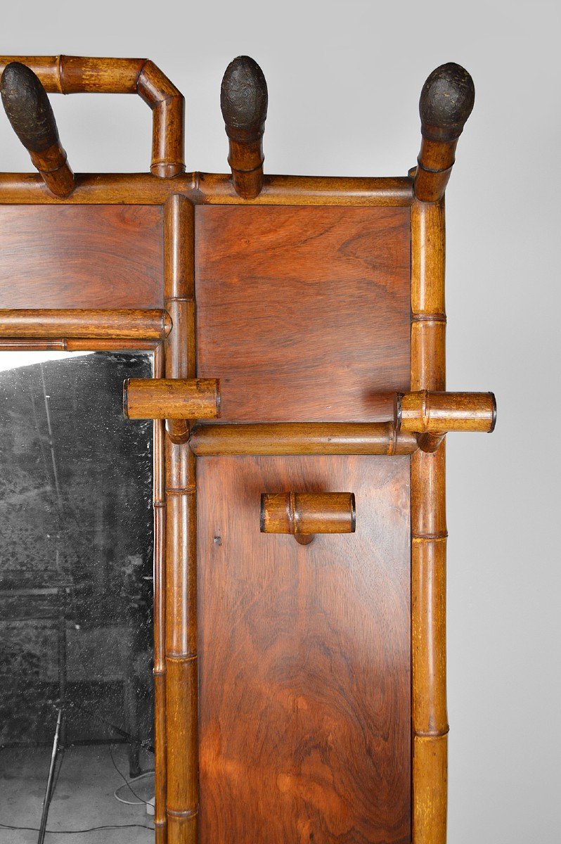 Japanese Style Cloakroom / Coat Rack Attributed To Perret & Vibert, Circa 1880-photo-8