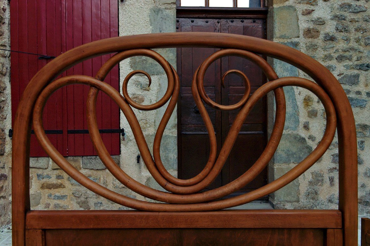 Pair Of Bentwood Beds By Thonet, Circa 1900-photo-4