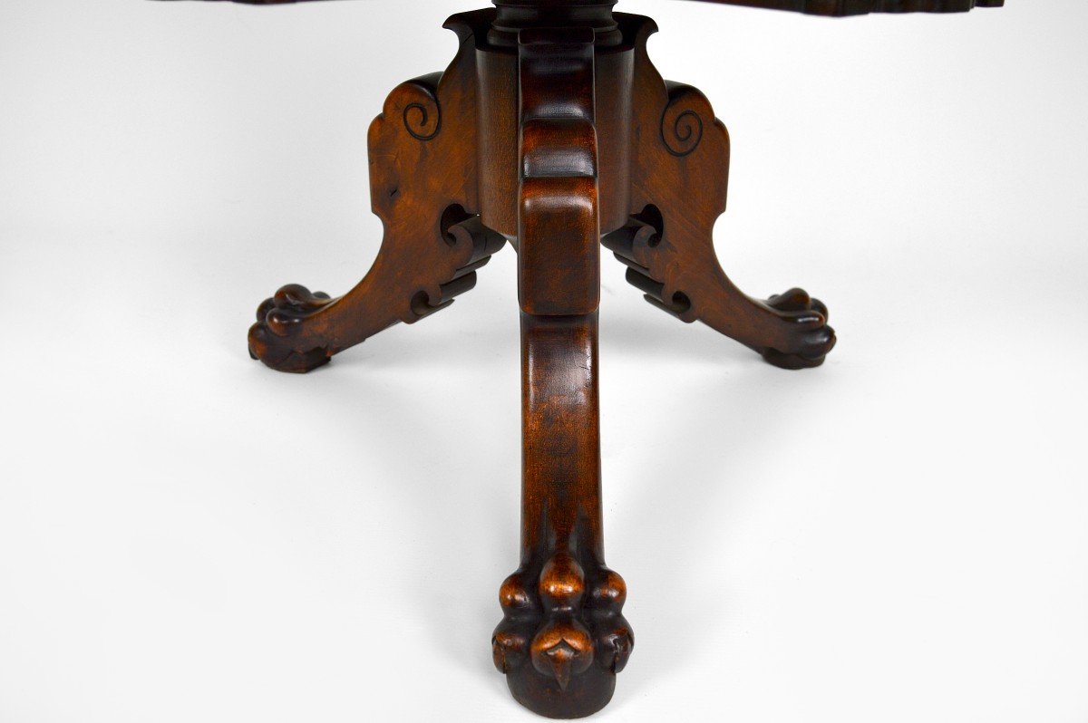 Pedestal Table / Japanese Rotating Bookcase Attributed To Gabriel Viardot, Circa 1880-photo-7