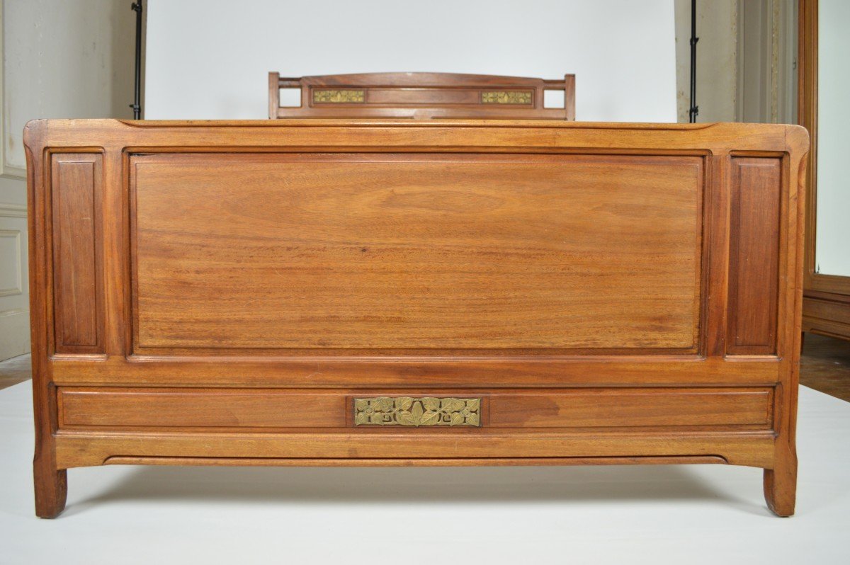 Art Nouveau Bedroom By Mathieu Gallerey In Mahogany, Clematis Model-photo-6