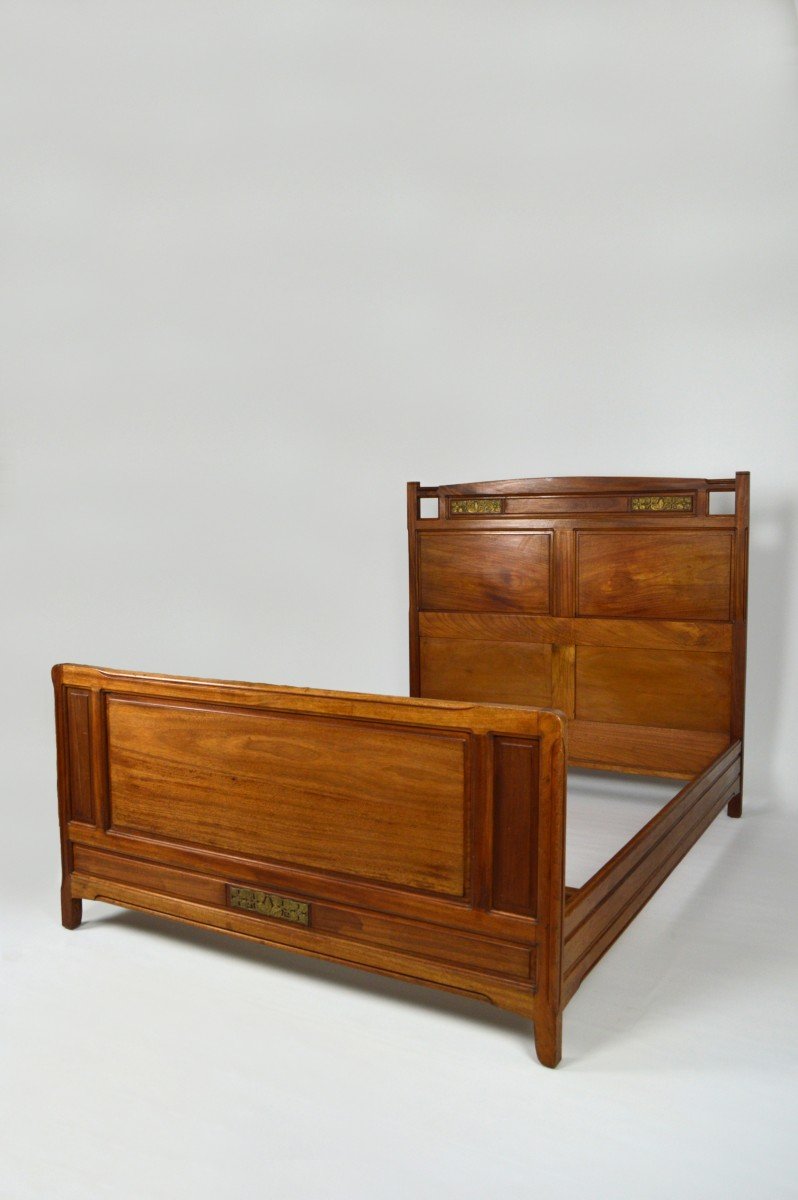 Art Nouveau Bedroom By Mathieu Gallerey In Mahogany, Clematis Model-photo-7