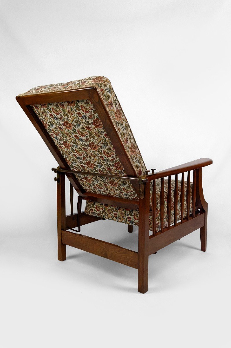 Fauteuil Morris, Arts & Crafts, Royaume-uni, Circa 1900-photo-4