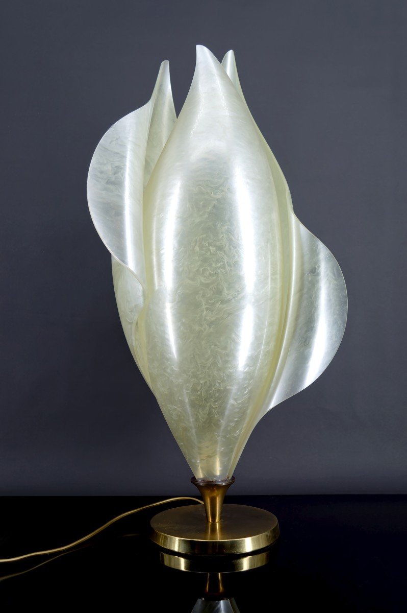 Important Designer Living Room Lamp, By Maison Rougier, Circa 1970-1980