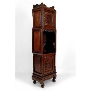 Cabinet Asiatique Aux Chauves-souris, Vietnam Ou Chine Du Sud, Circa 1880