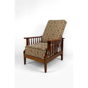 Fauteuil Morris, Arts & Crafts, Royaume-uni, Circa 1900