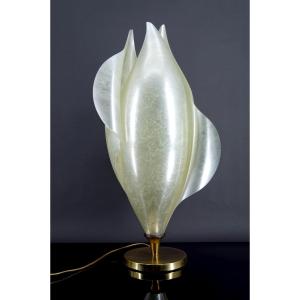 Important Designer Living Room Lamp, By Maison Rougier, Circa 1970-1980