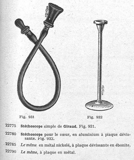 Aluminum And Ebonite Stethoscope, Circa 1920-photo-2