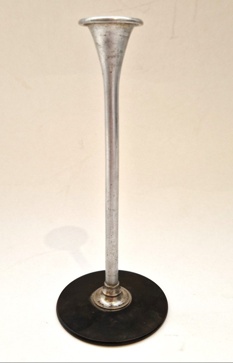 Aluminum And Ebonite Stethoscope, Circa 1920