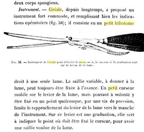 Small Lithotome Of Civiale Or Meatotome, Circa 1830-photo-2