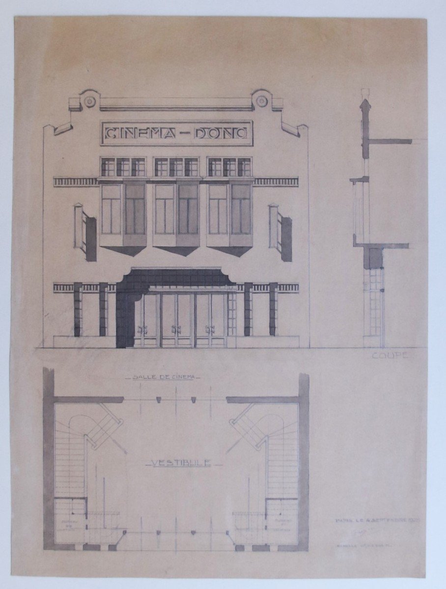Roger Payen - Project For The Dono Cinema - 1929-photo-2