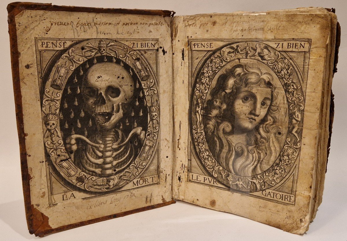 Death, Purgatory And Paradise, France, 17th Century-photo-2