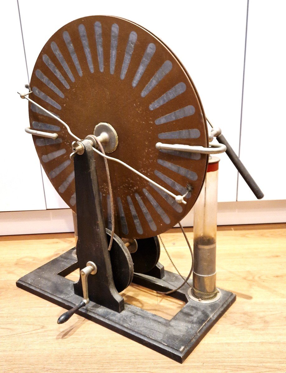 Wimshurst Machine By Bonetti, Circa 1890-photo-2