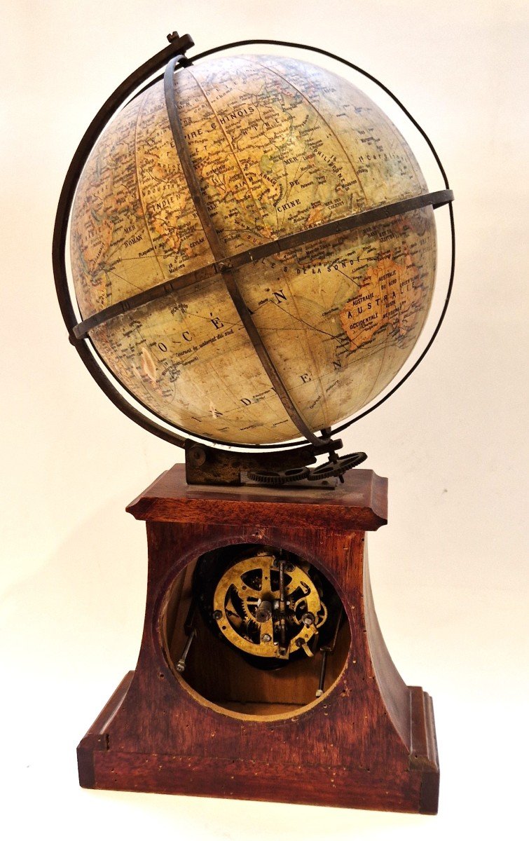 Globe Horloge, France, Vers 1908-photo-3