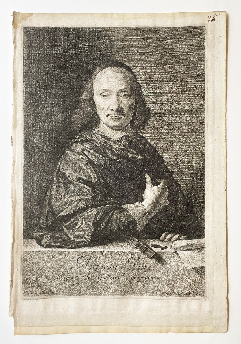 l'Imprimeur Antoine Vitré Par Morin, Circa 1650