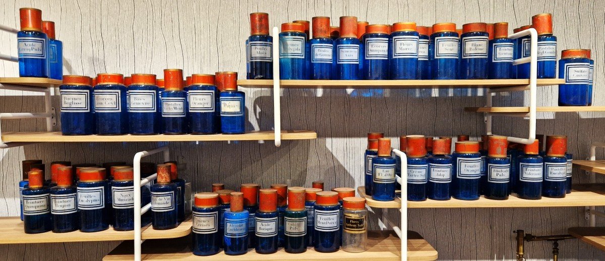 Set Of 99 Pharmacy Jars, Circa 1900