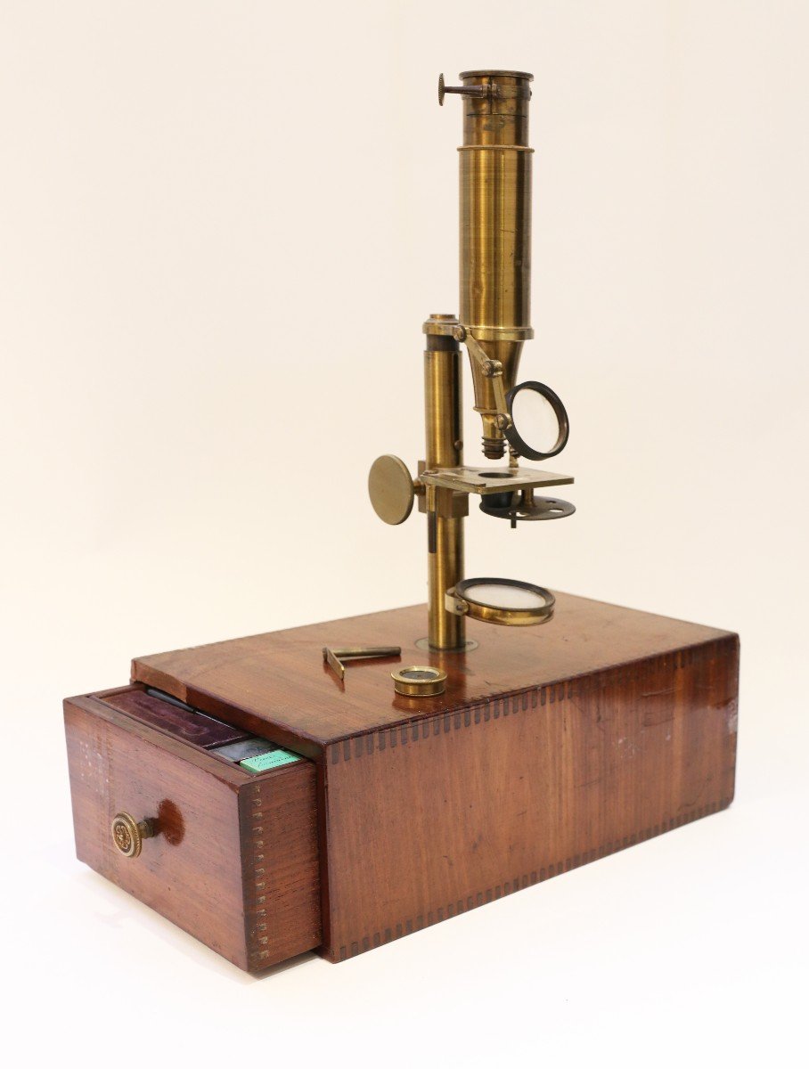 Buron - Microscope Achromatique - C. 1840