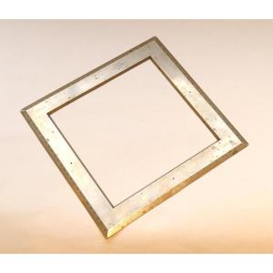 Large Square Protractor In Nickel Silver By Morin