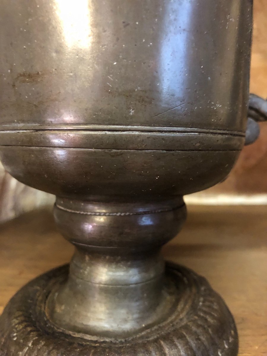 Pewter Helmet Ewer Tin Zinn-photo-2