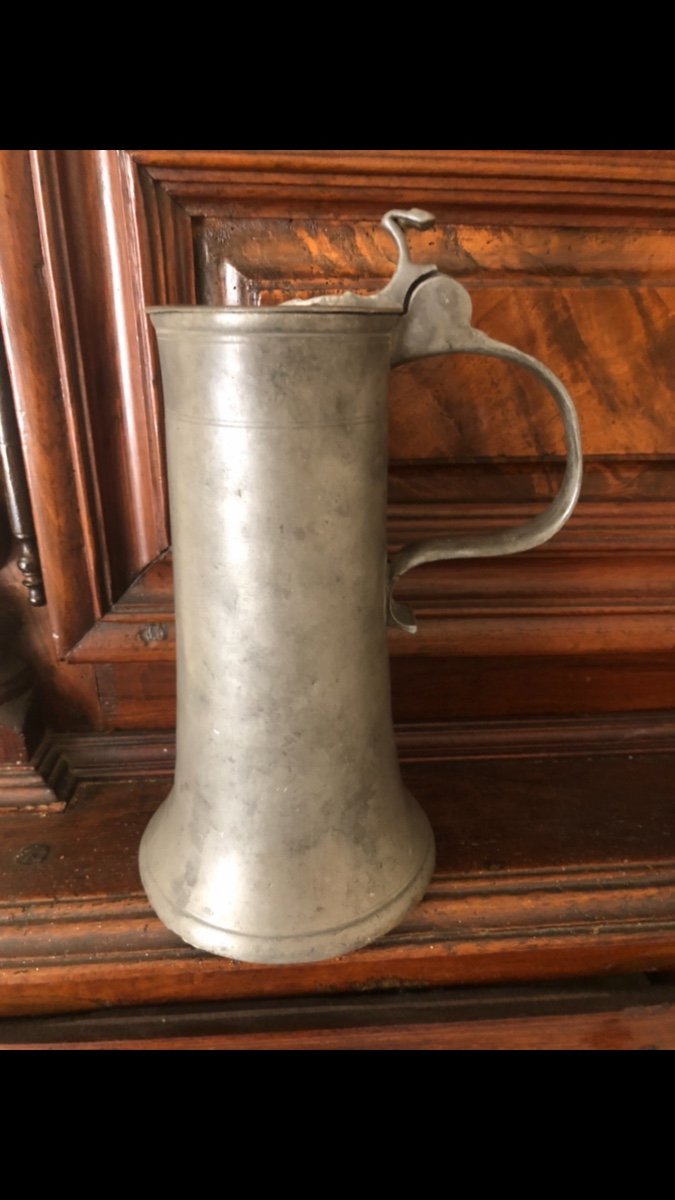 Pewter Pitcher 1618 Alsace 17th