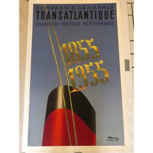 Poster Compagnie Transatlantique Collin Paul