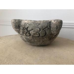 Culinary Mortar 1835 And Inscription 