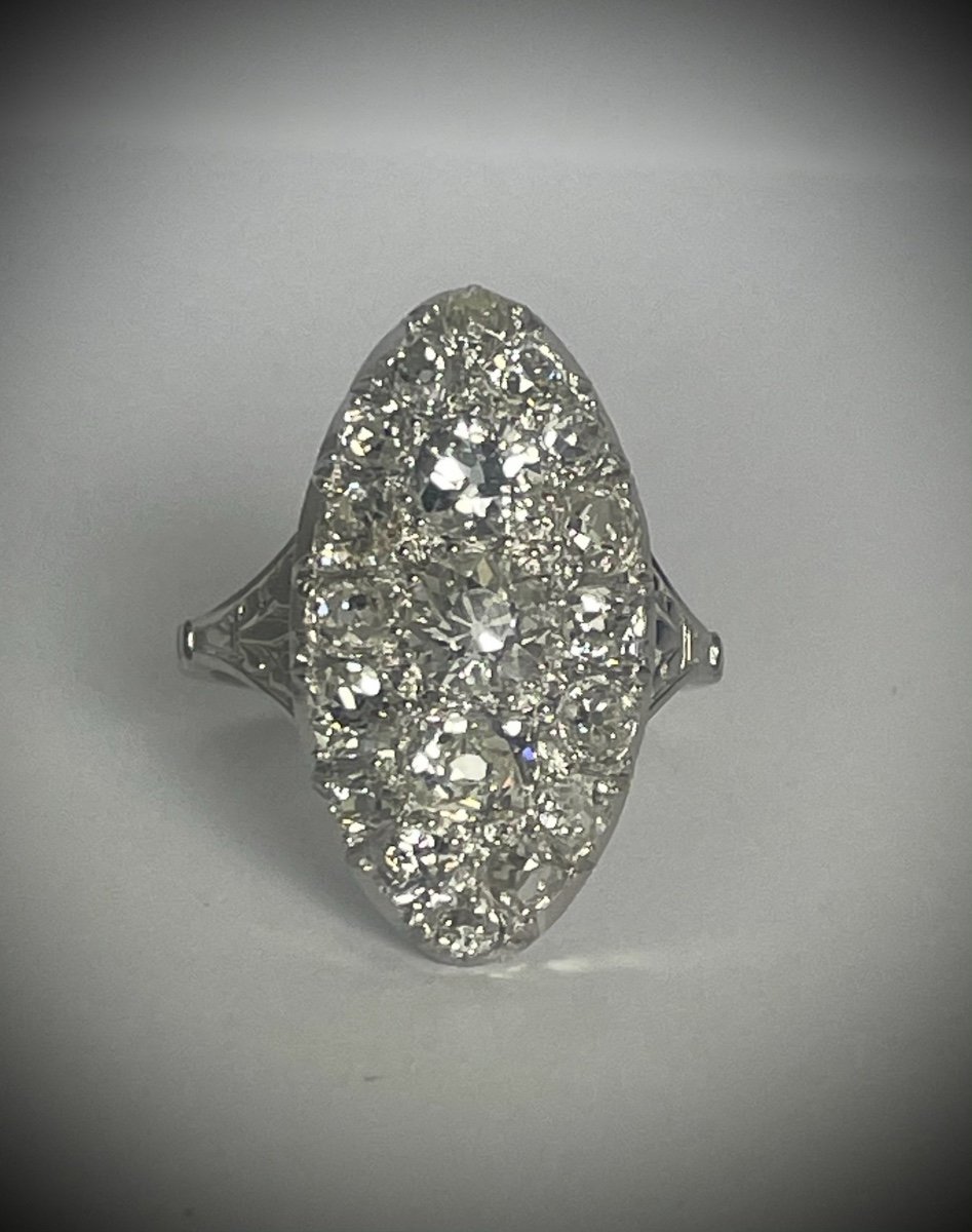 Marquise Art-deco Ring