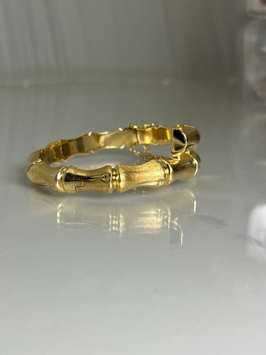 Gold Bamboo Bracelet-photo-2