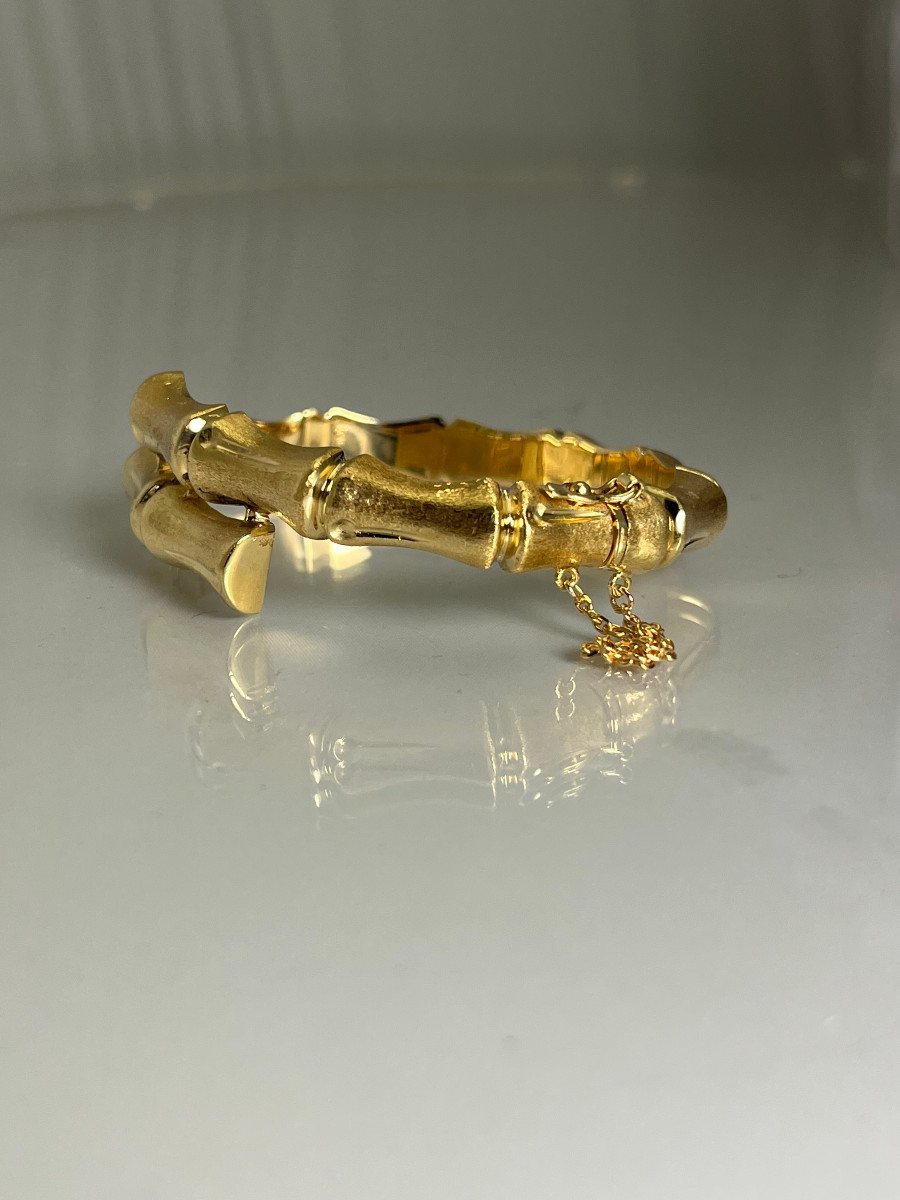 Gold Bamboo Bracelet-photo-3